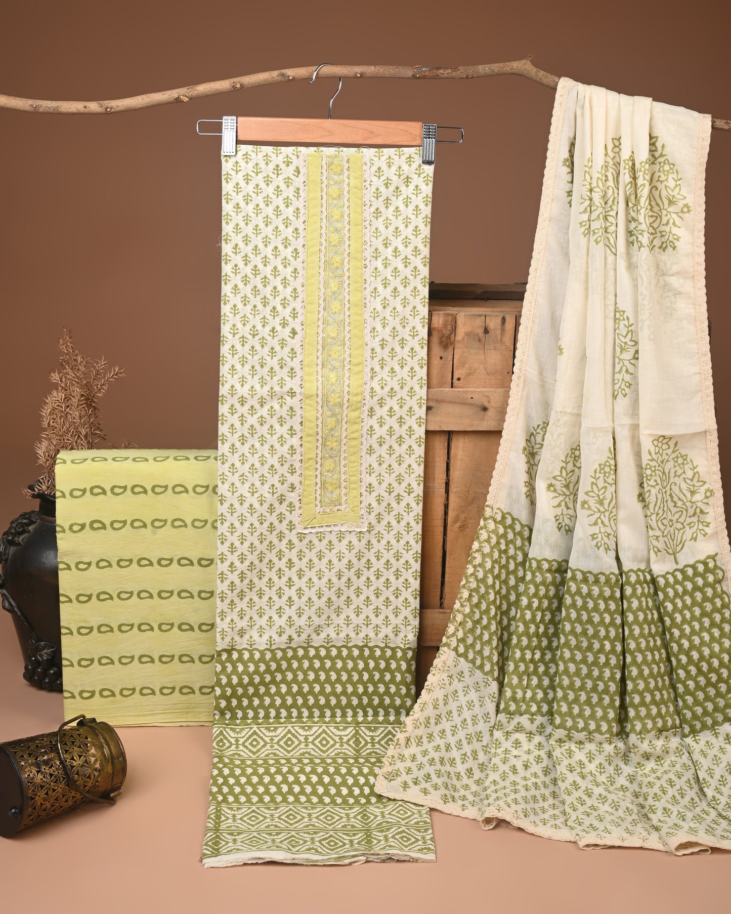 COTTON WORK SUIT SET