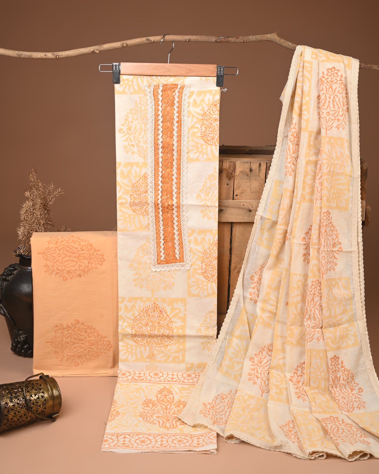 COTTON WORK SUIT SET