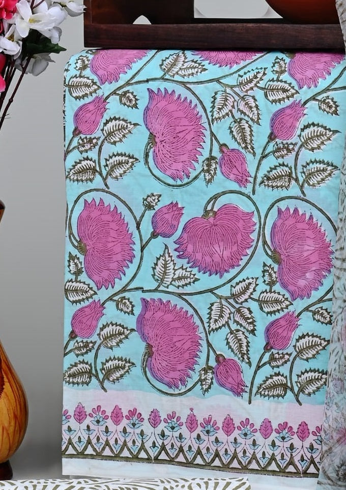 ORGANZA DUPATTA COTTON SUIT