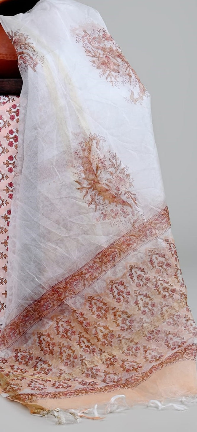 ORGANZA DUPATTA COTTON SUIT