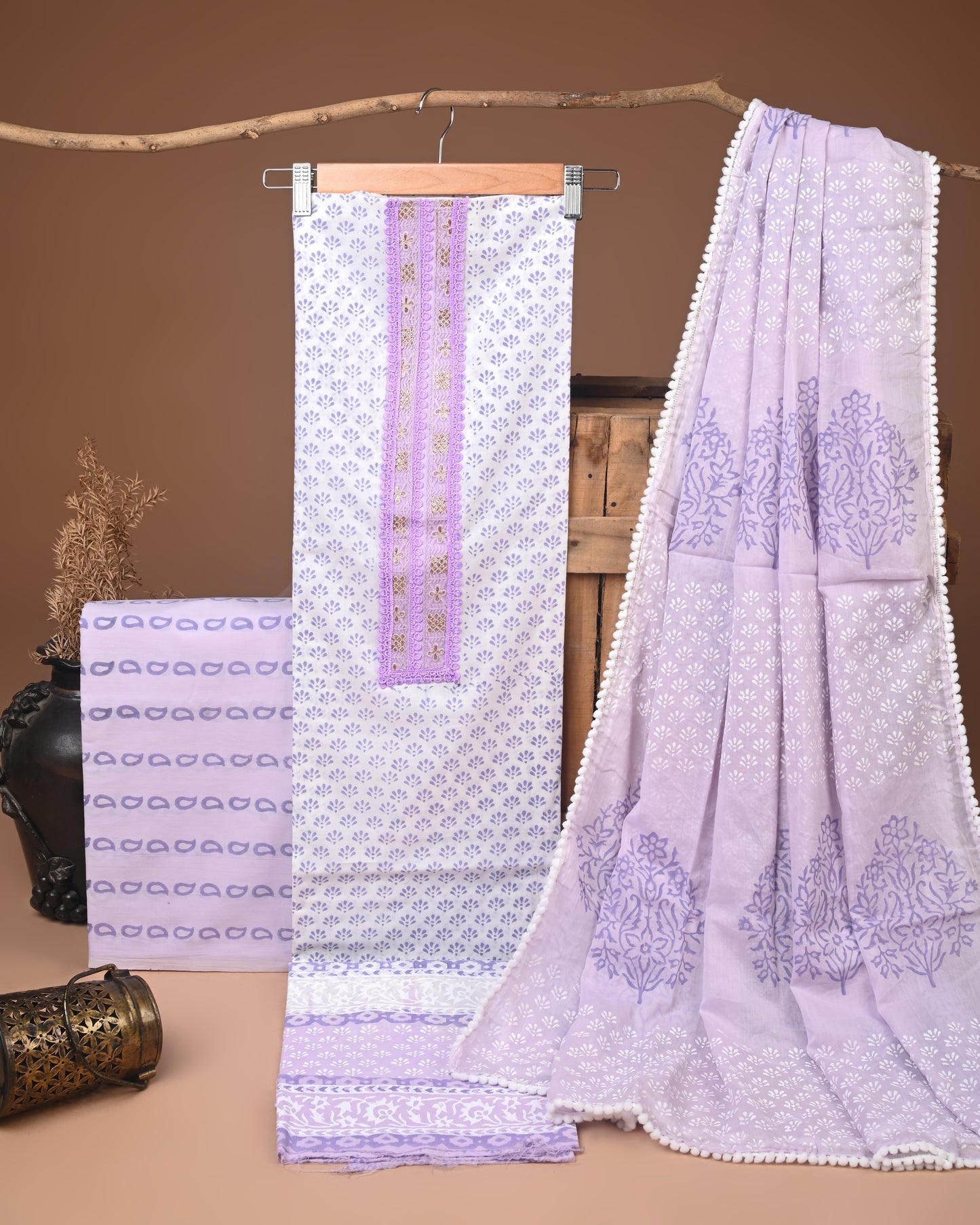 COTTON WORK SUIT SET