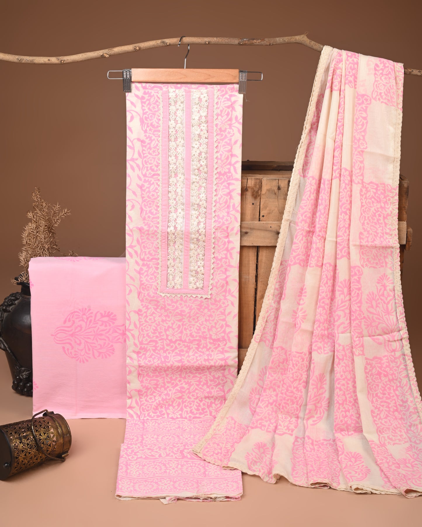 COTTON WORK SUIT SET