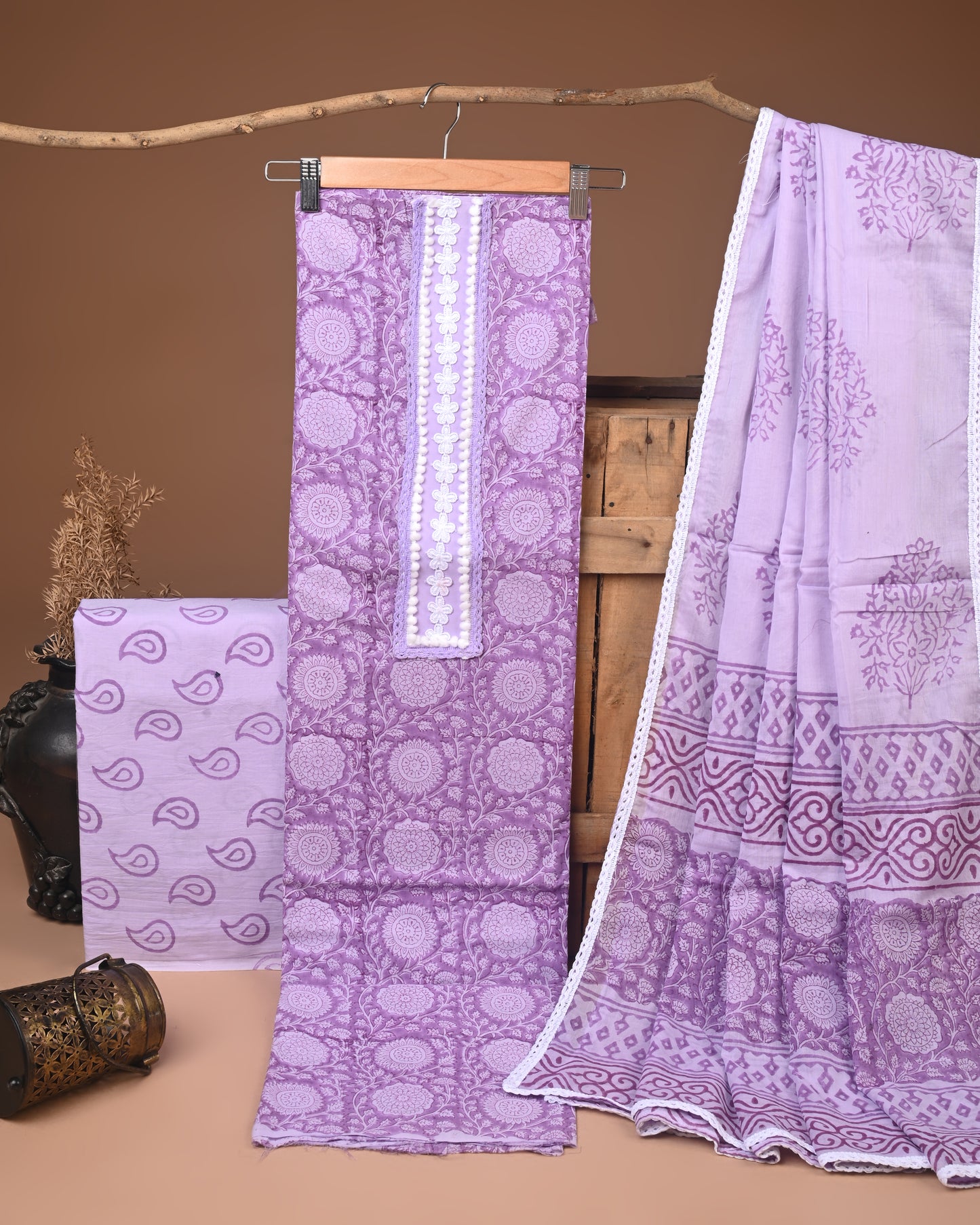 COTTON WORK SUIT SET
