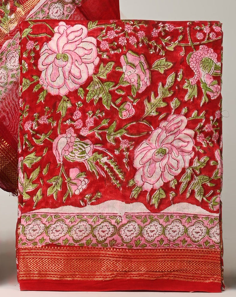 Maheshwari Silk Suit Set