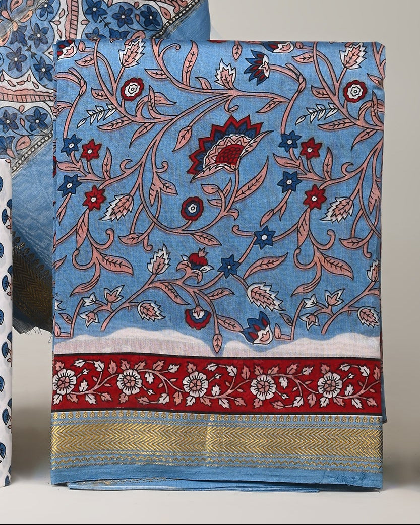 Maheshwari Silk Suit Set