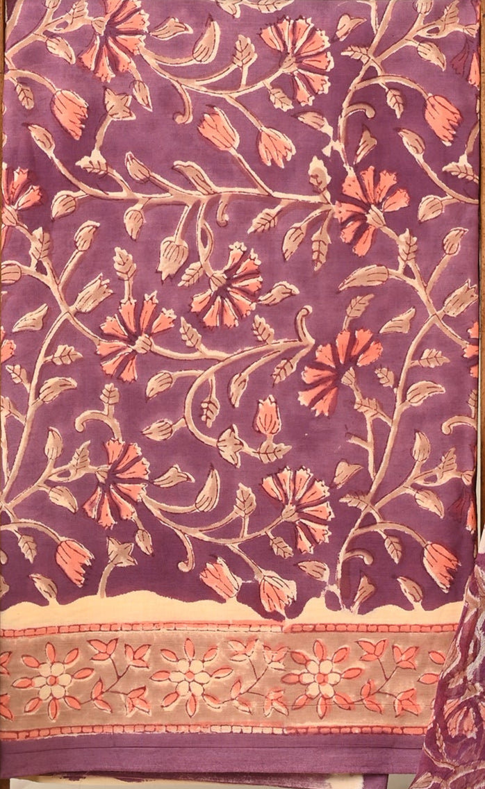 CHIFFON DUPATTA COTTON SUIT
