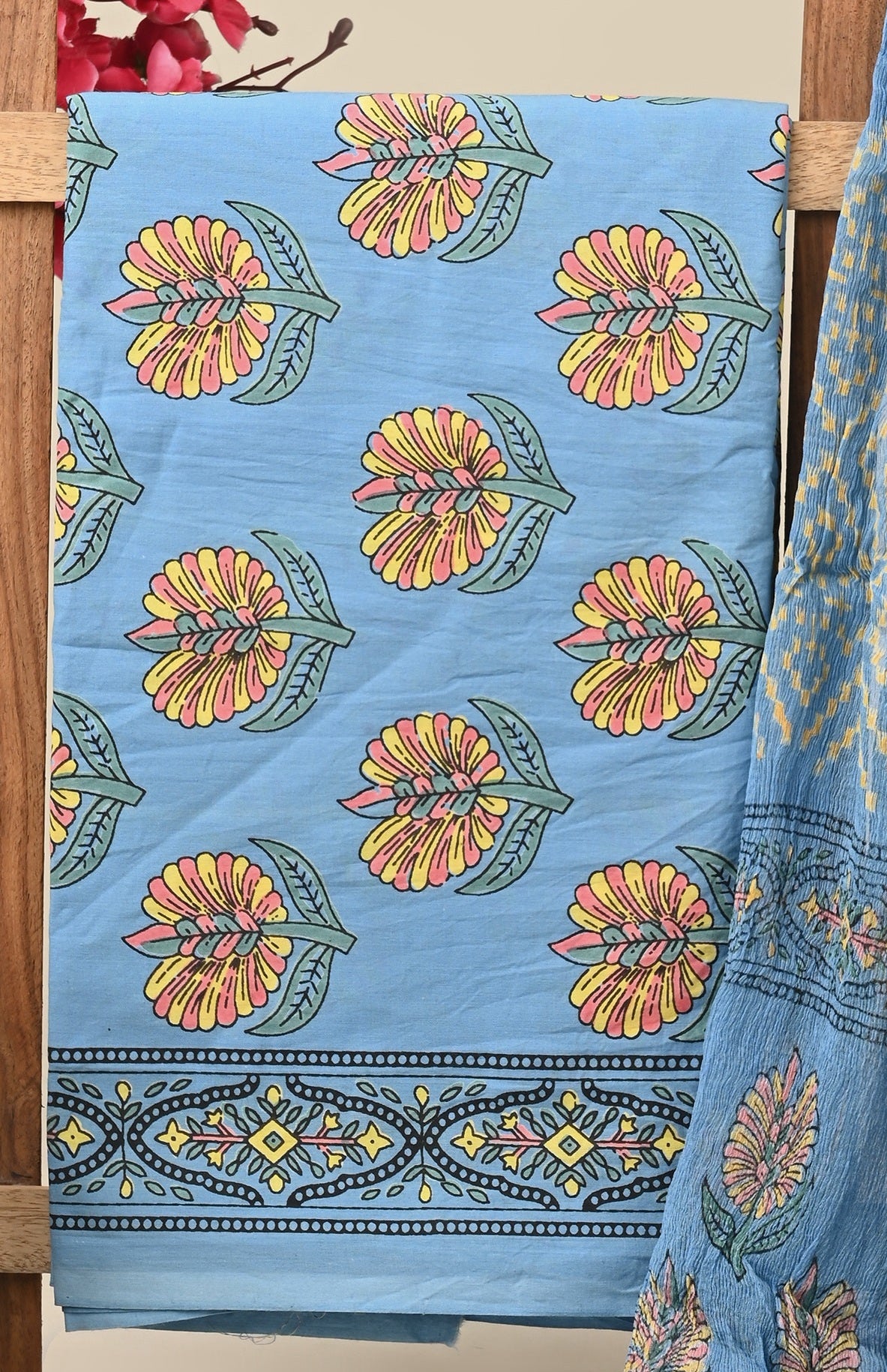 CHIFFON DUPATTA COTTON SUIT