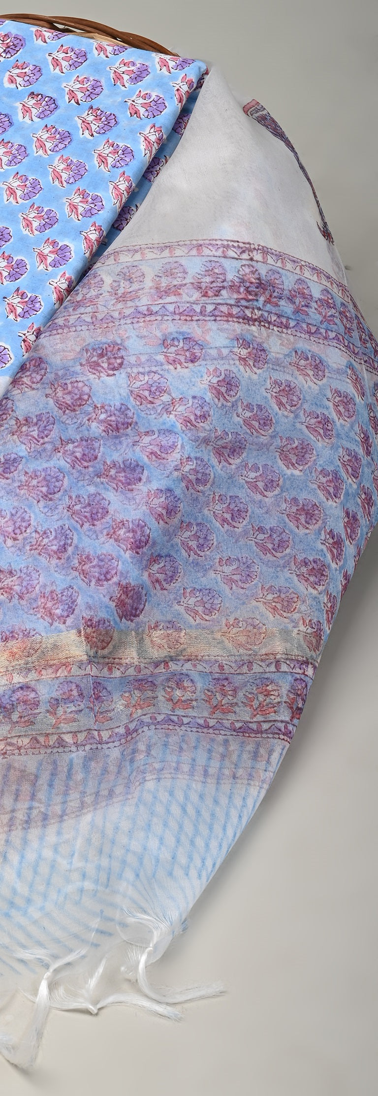 ORGANZA DUPATTA COTTON SUIT