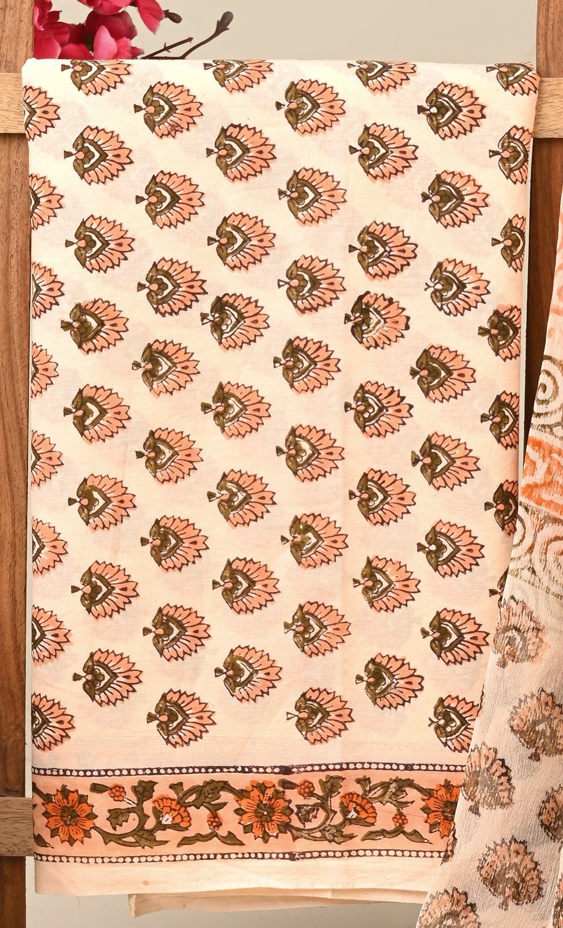 CHIFFON DUPATTA COTTON SUIT