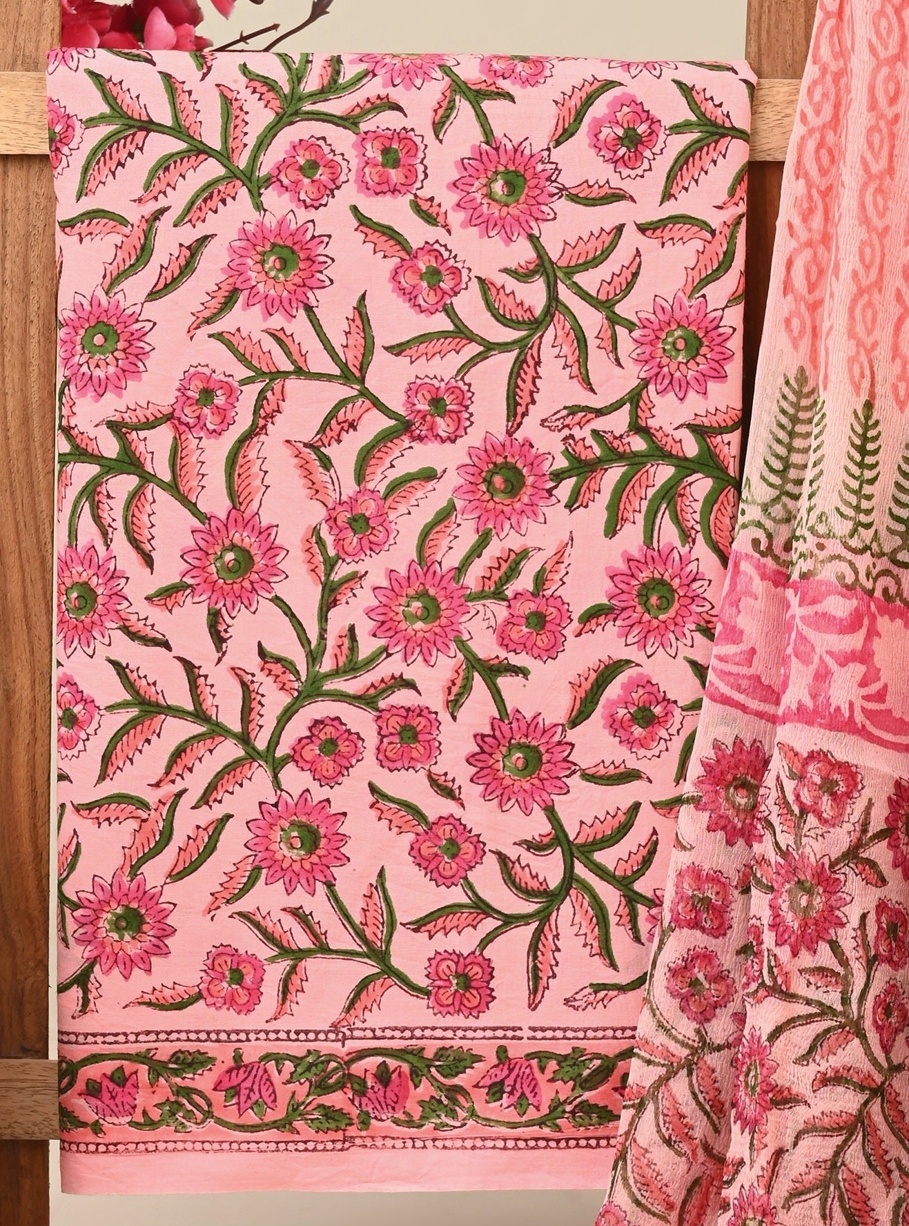 CHIFFON DUPATTA COTTON SUIT
