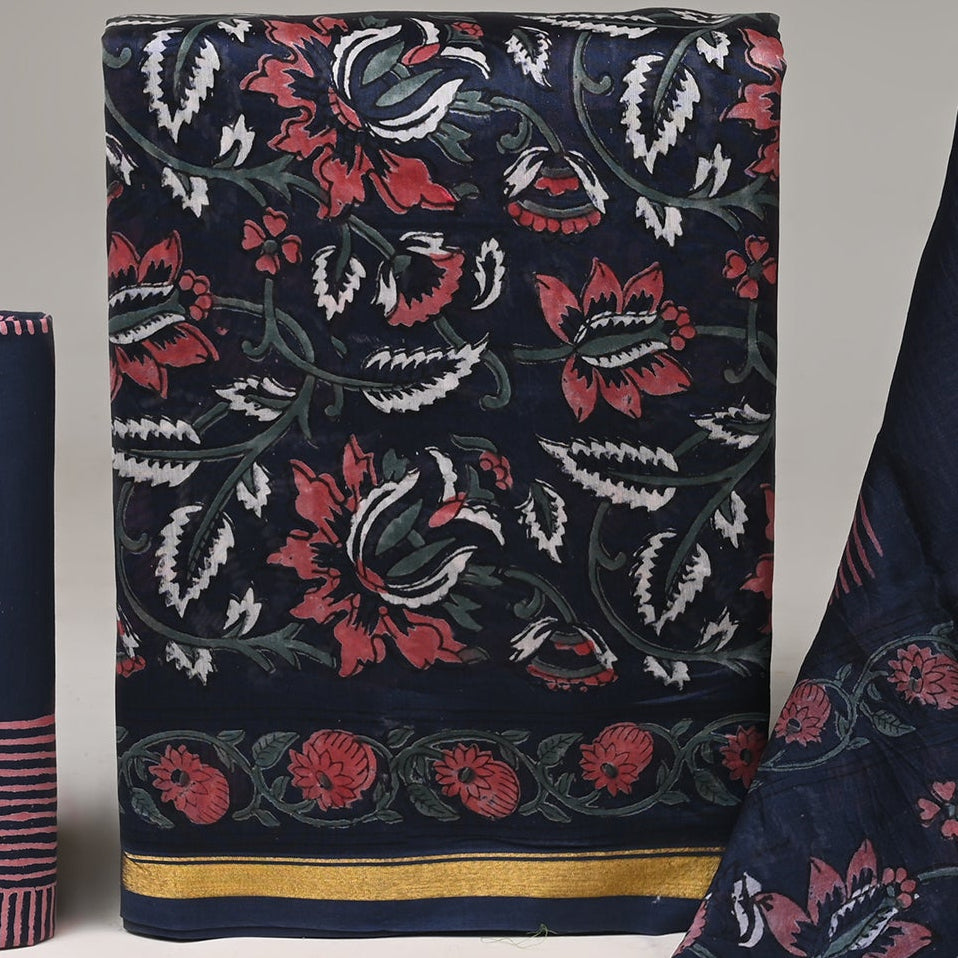 Chanderi Silk Suit Set