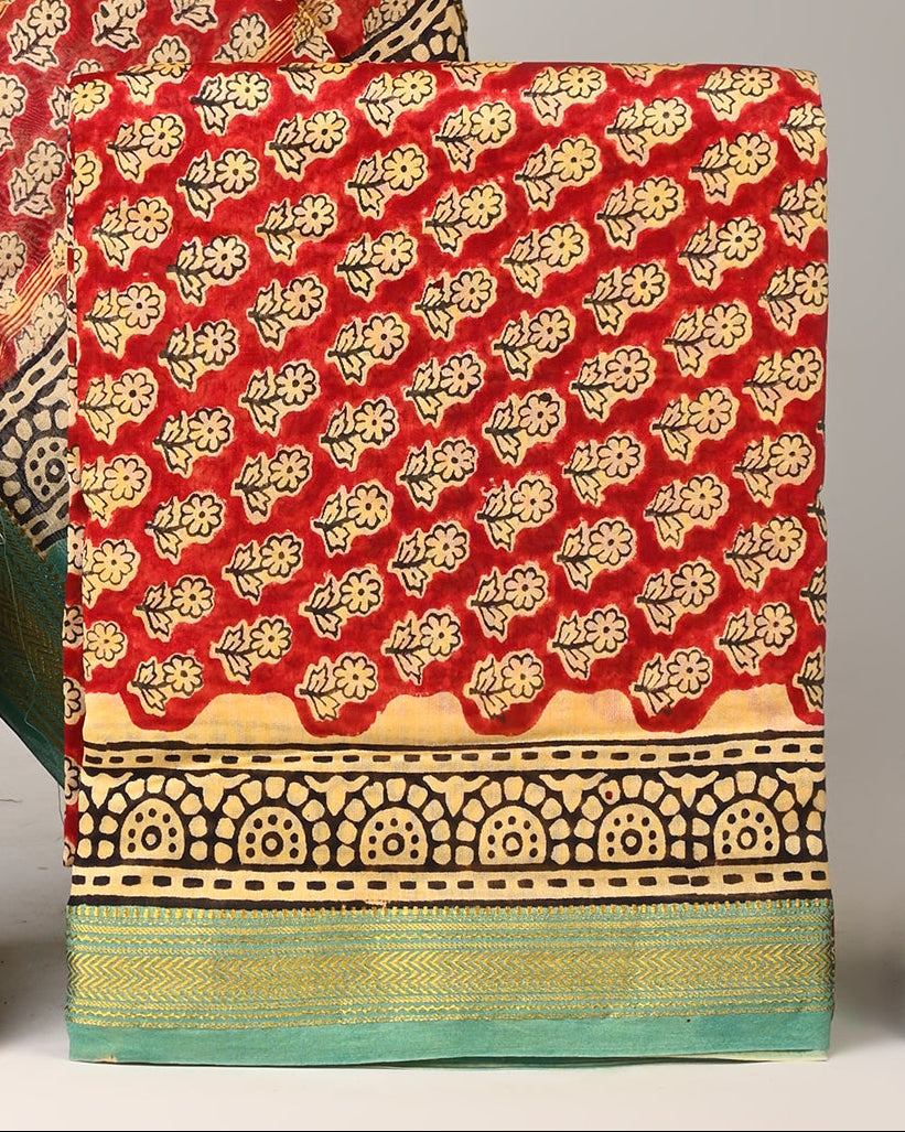 Maheshwari Silk Suit Set