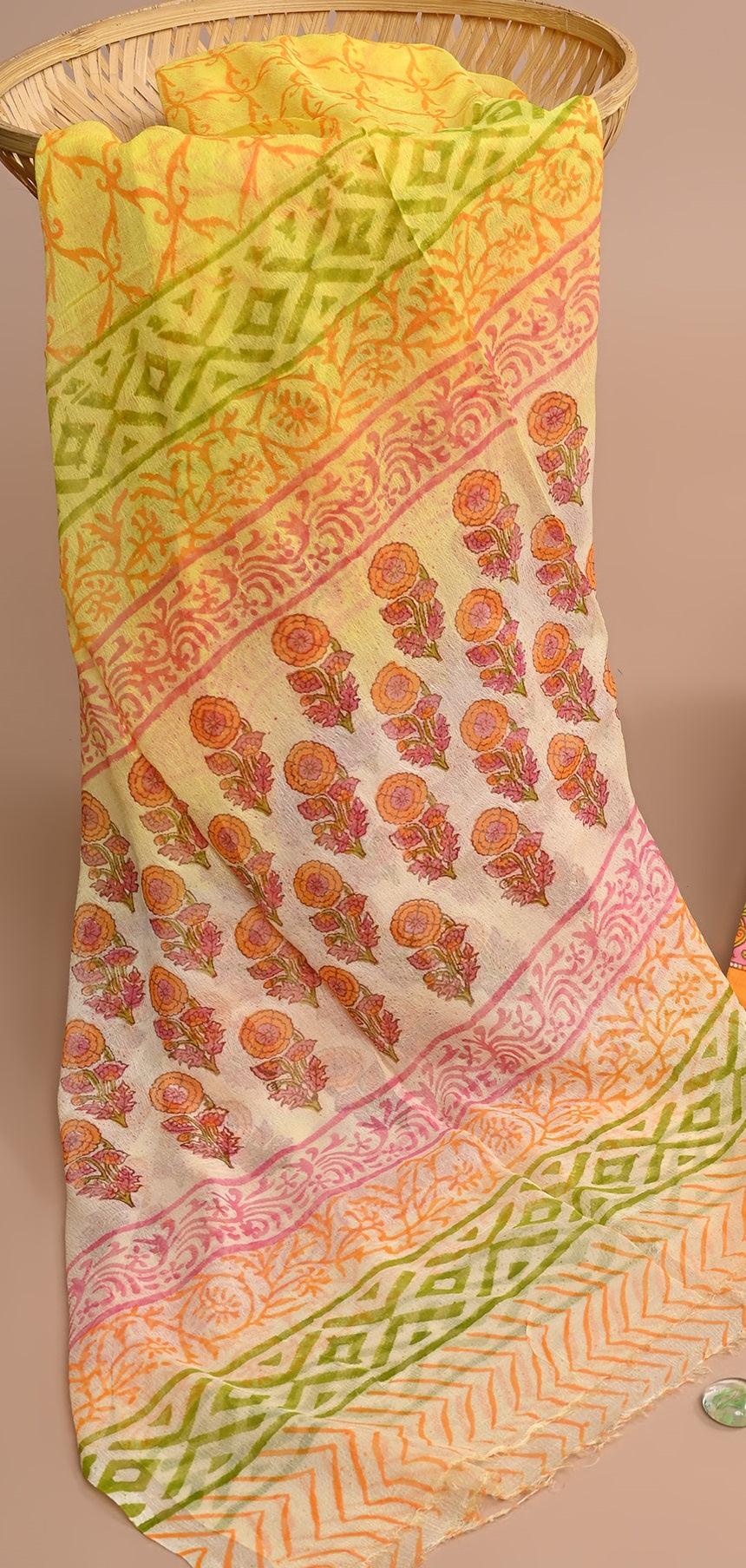 CHIFFON DUPATTA COTTON SUIT