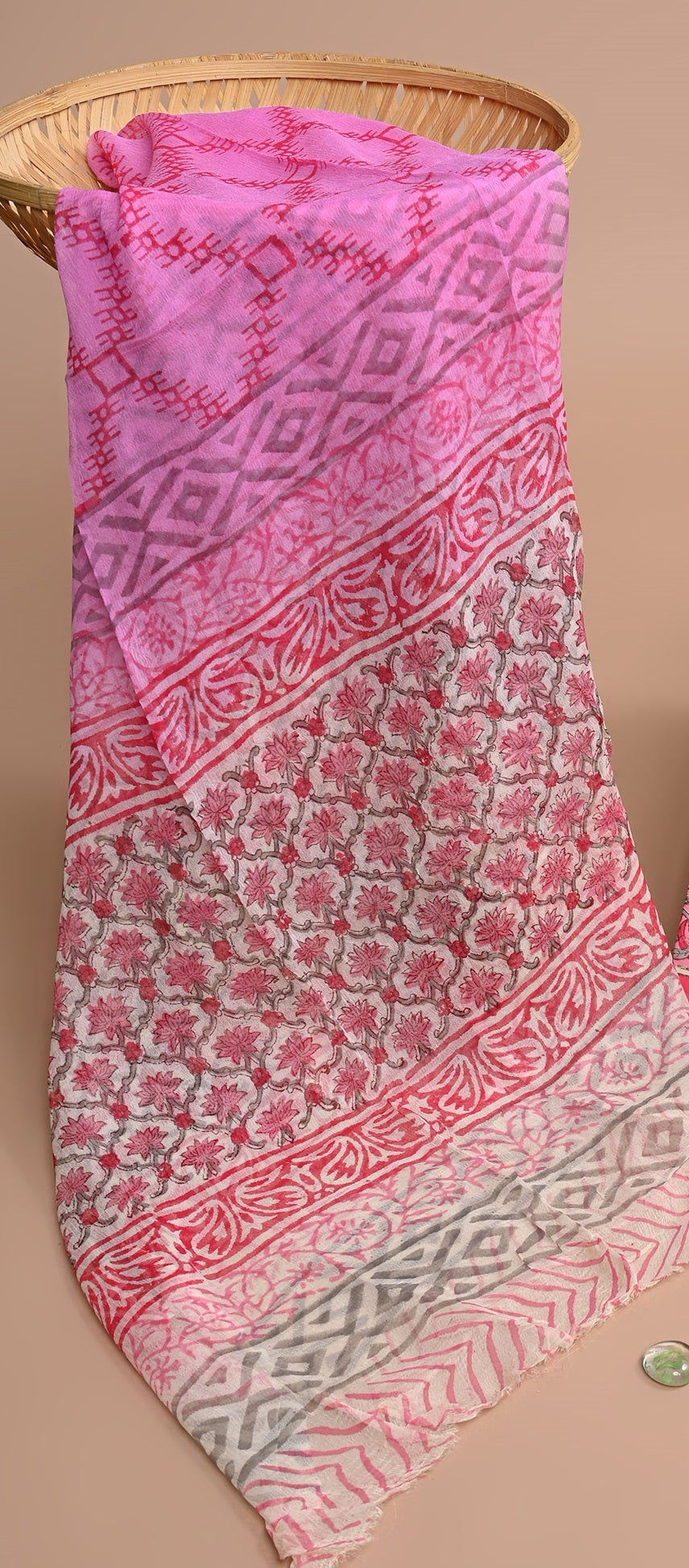 CHIFFON DUPATTA COTTON SUIT