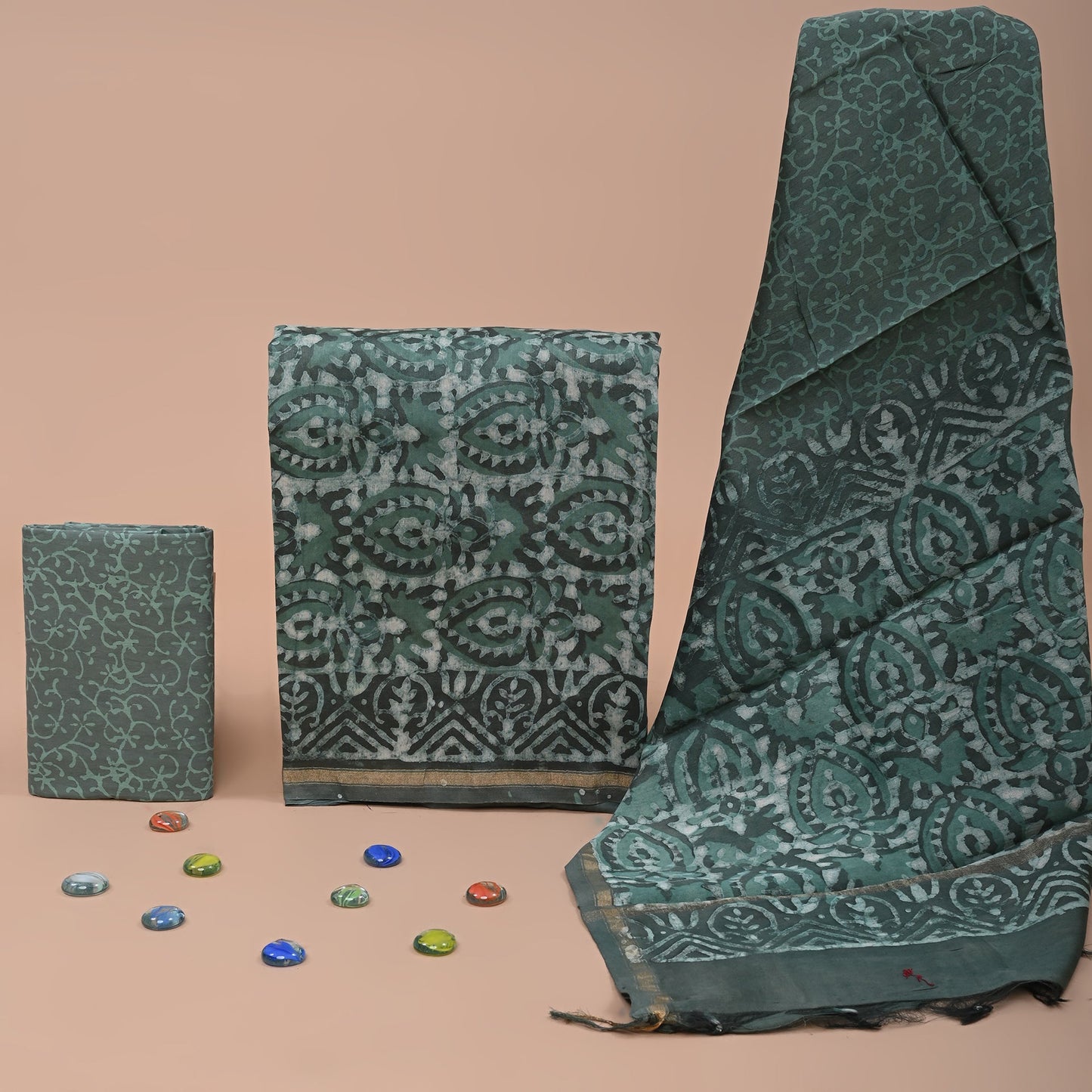 Chanderi Silk Suit Set