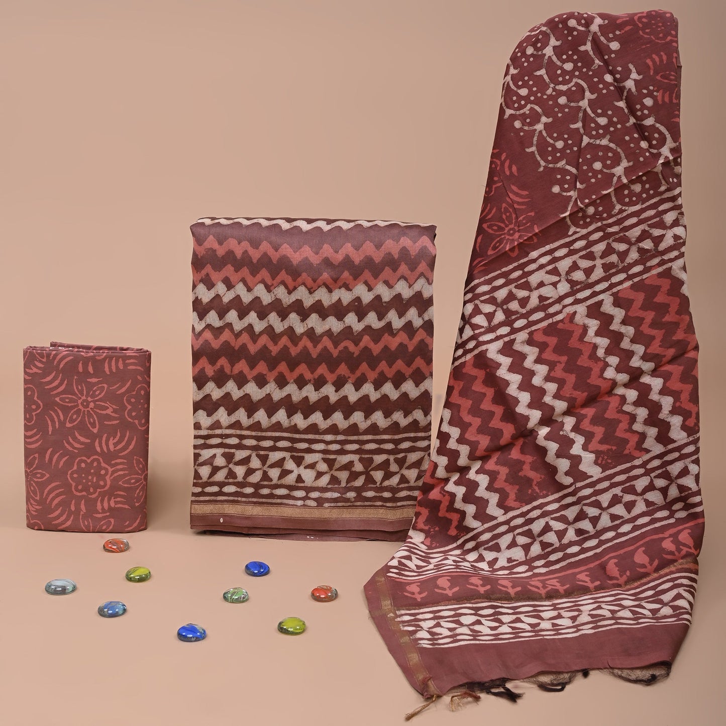Chanderi Silk Suit Set
