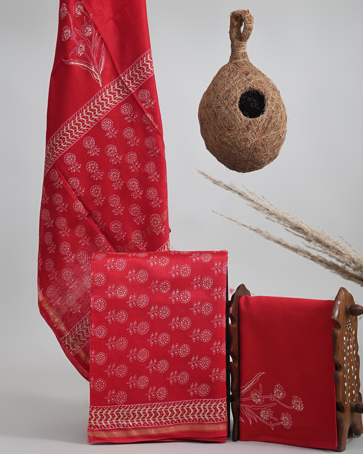 Chanderi Silk Suit Set