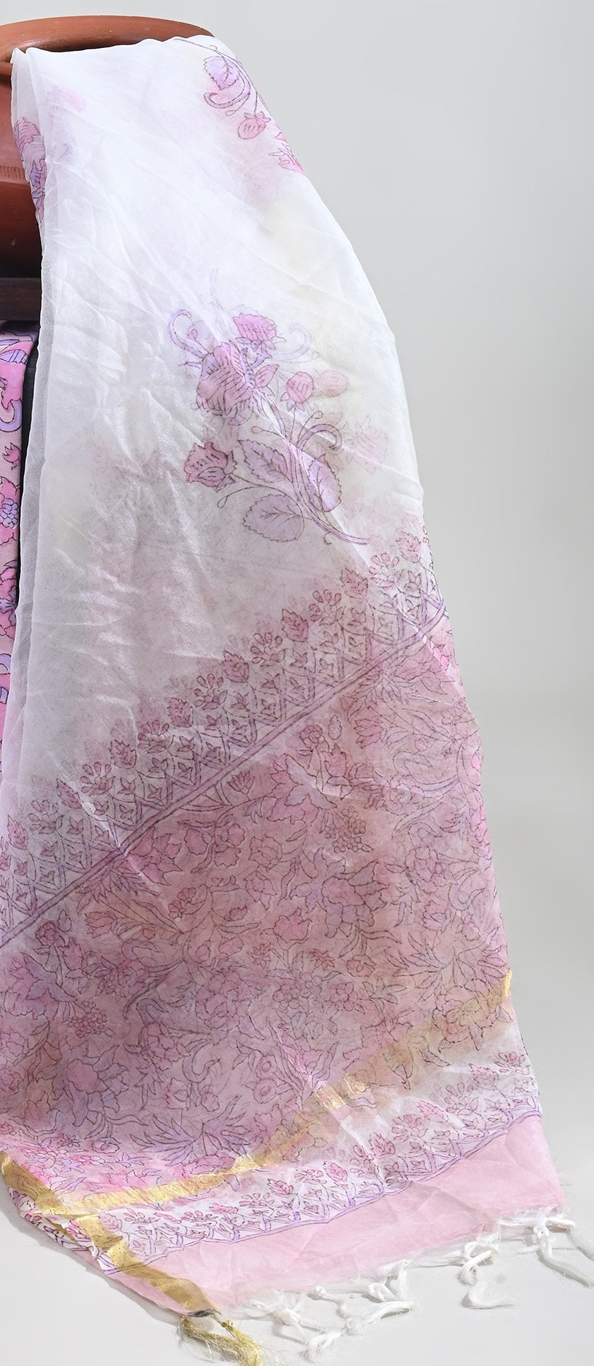 ORGANZA DUPATTA COTTON SUIT