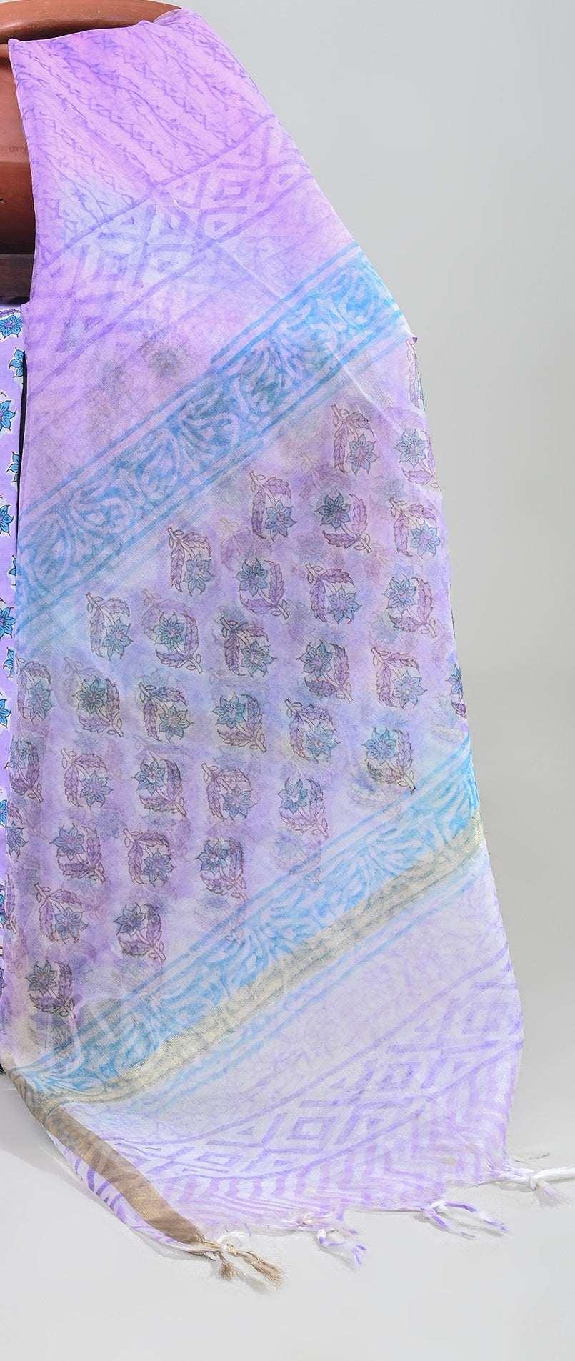 ORGANZA DUPATTA COTTON SUIT