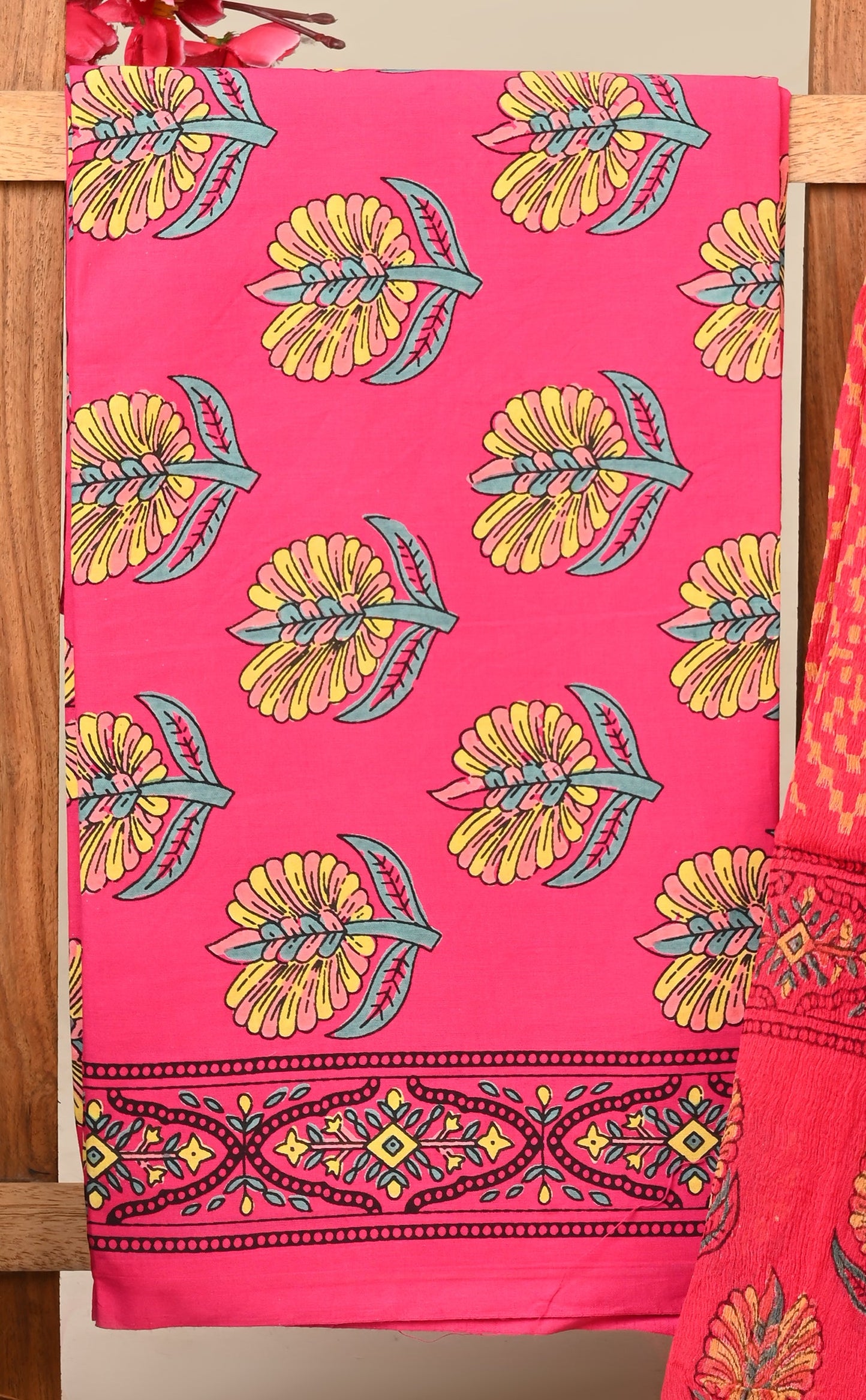 CHIFFON DUPATTA COTTON SUIT