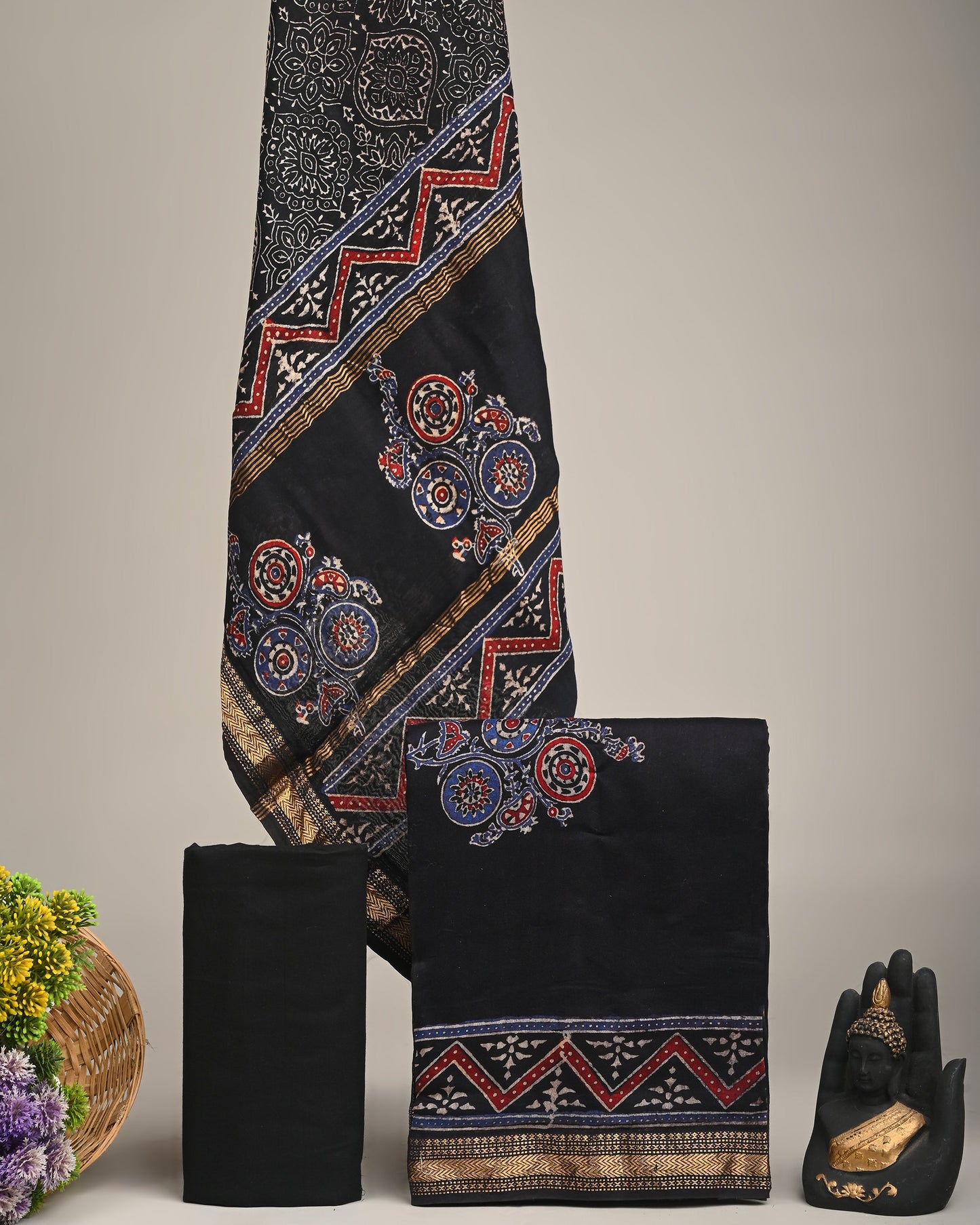 Maheshwari Silk Suit Set
