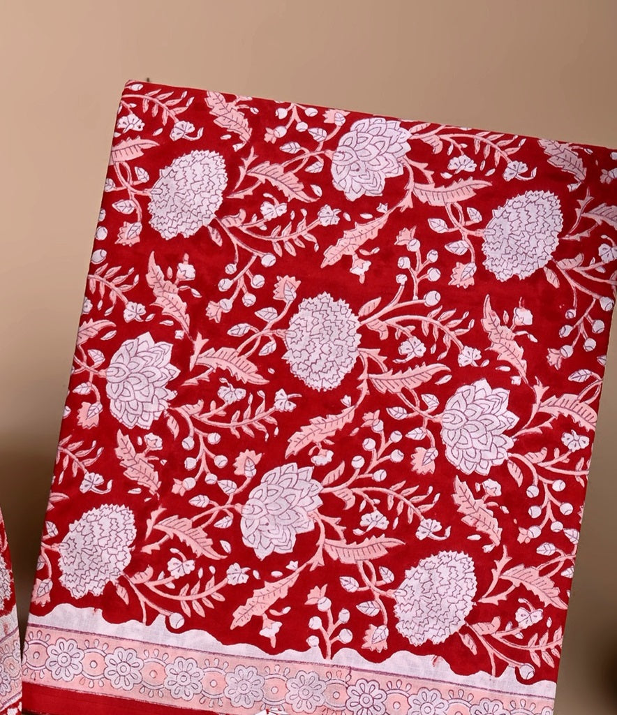 CHIFFON DUPATTA COTTON SUIT