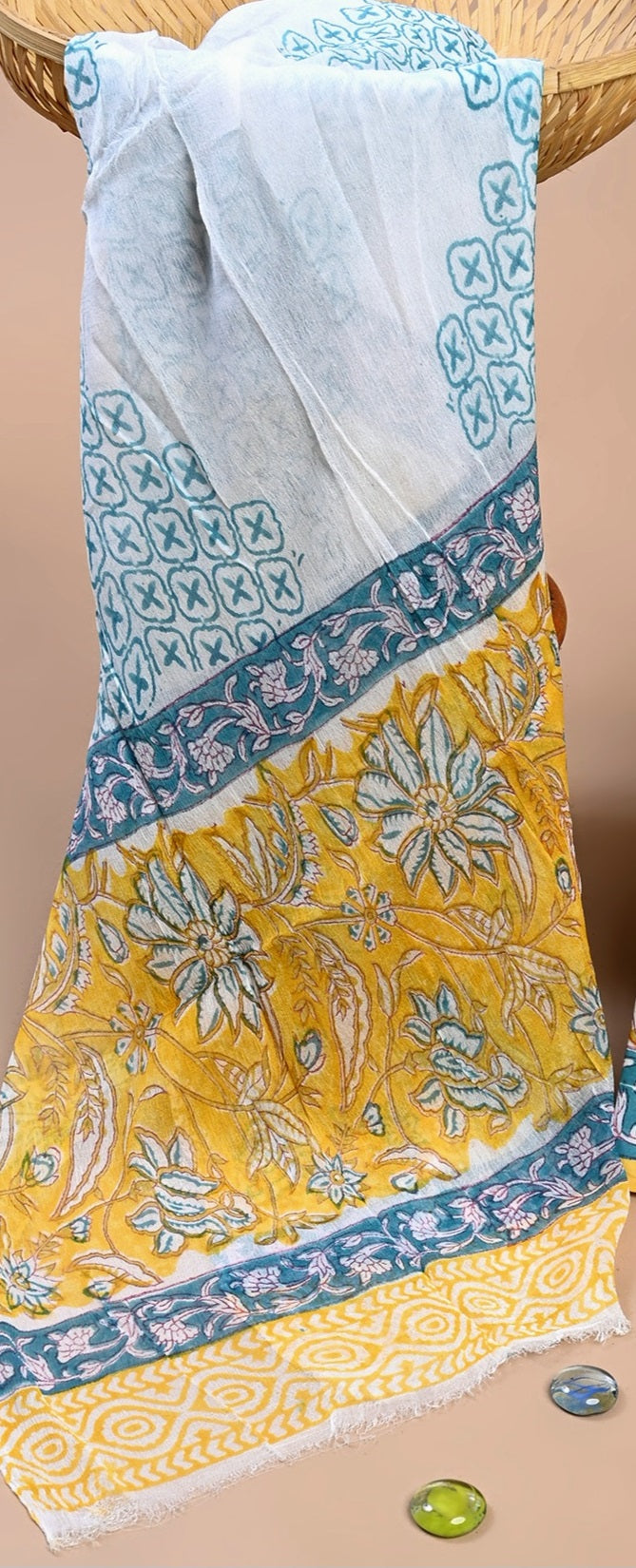 CHIFFON DUPATTA COTTON SUIT