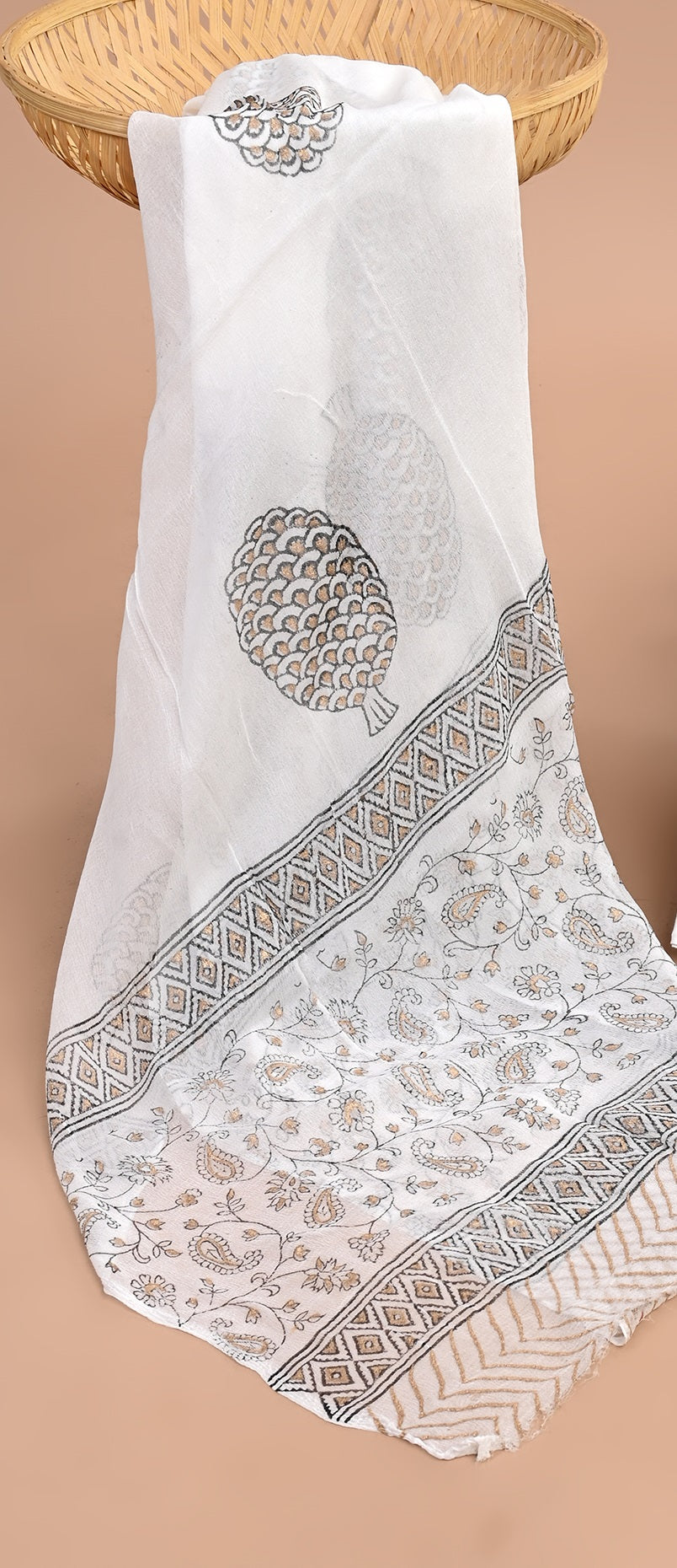 CHIFFON DUPATTA COTTON SUIT