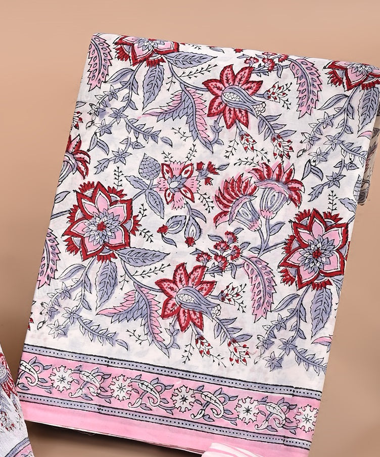 CHIFFON DUPATTA COTTON SUIT