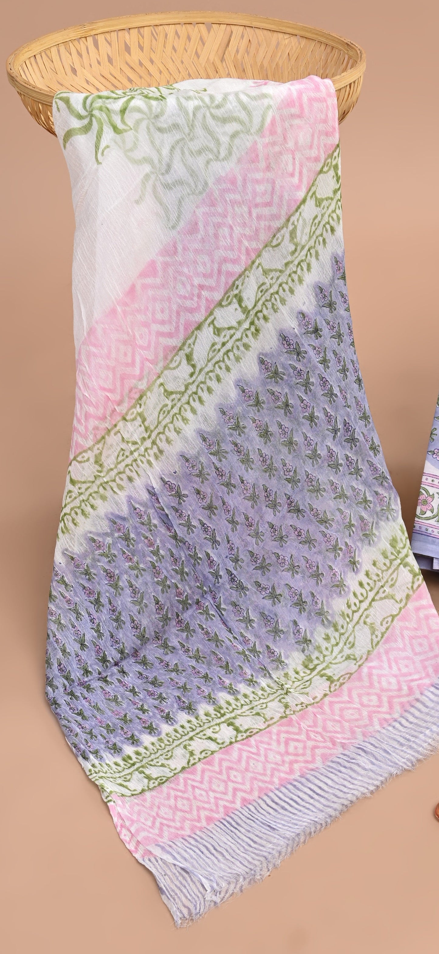 CHIFFON DUPATTA COTTON SUIT