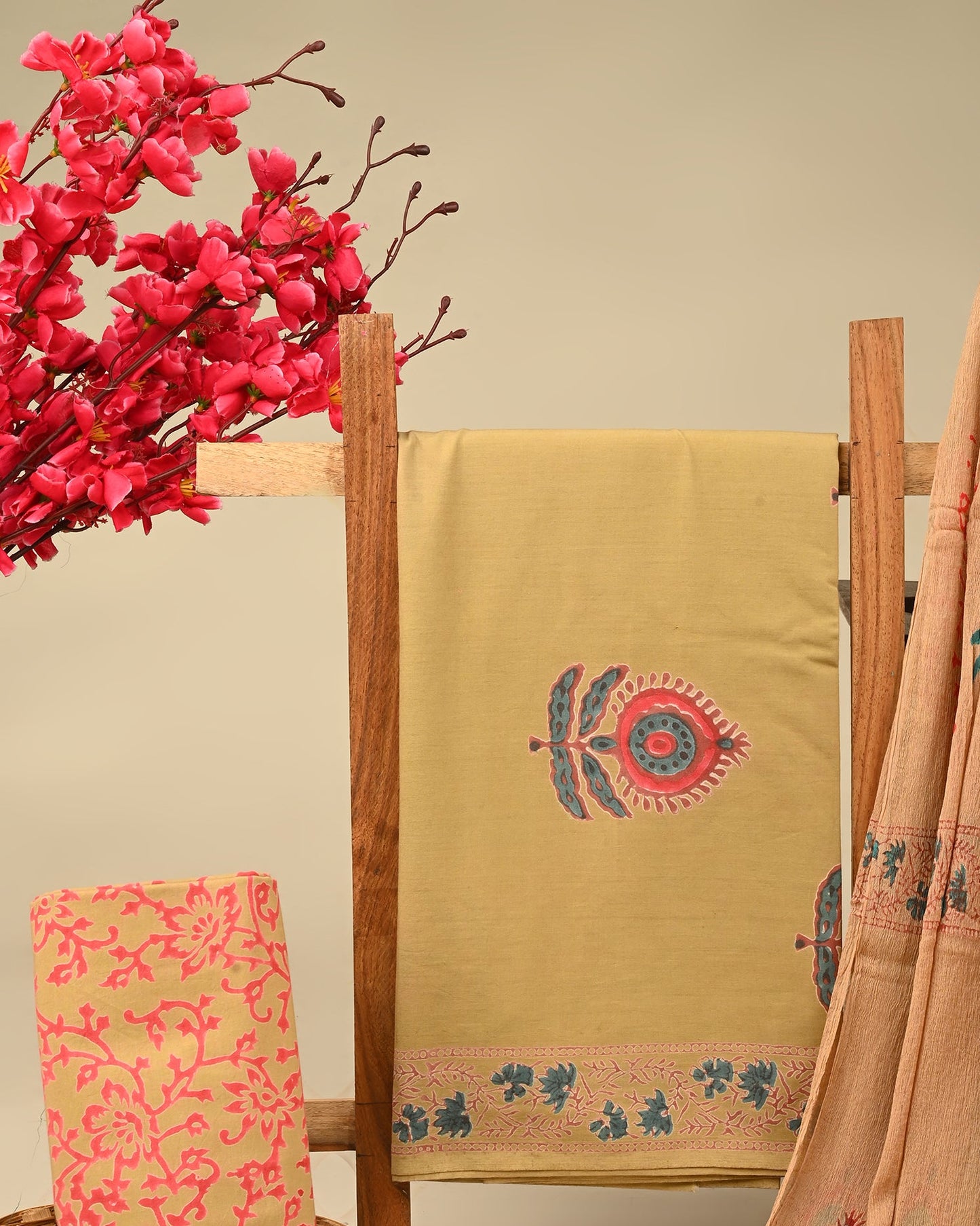 CHIFFON DUPATTA COTTON SUIT