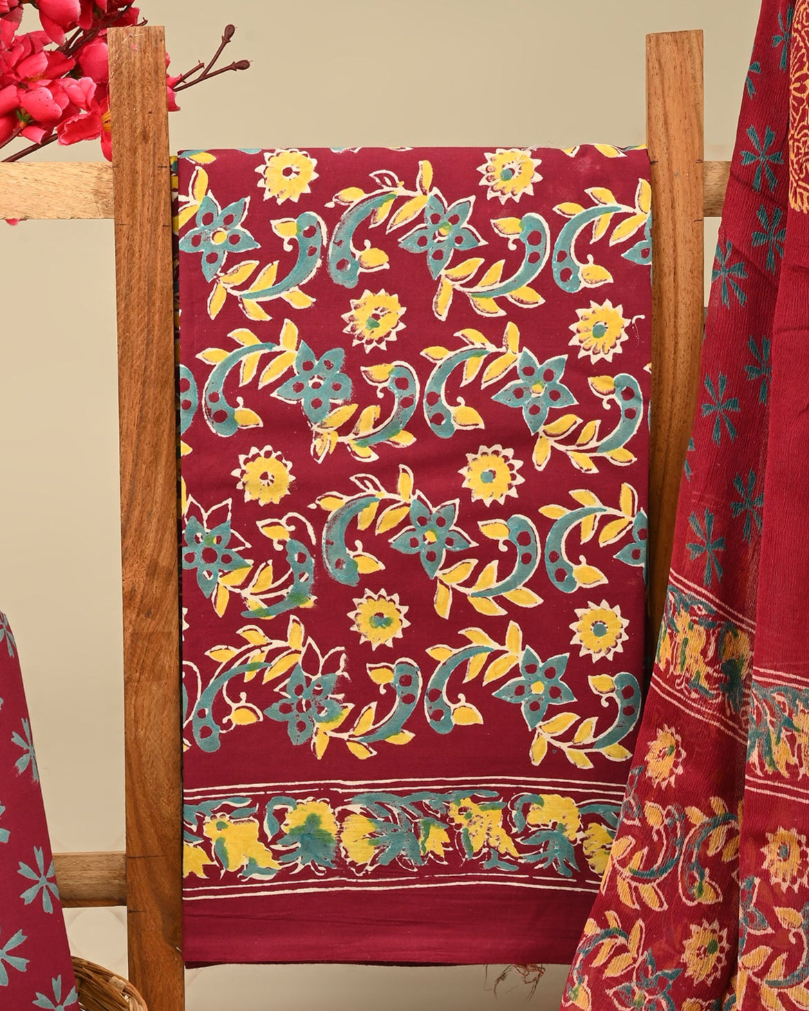 CHIFFON DUPATTA COTTON SUIT