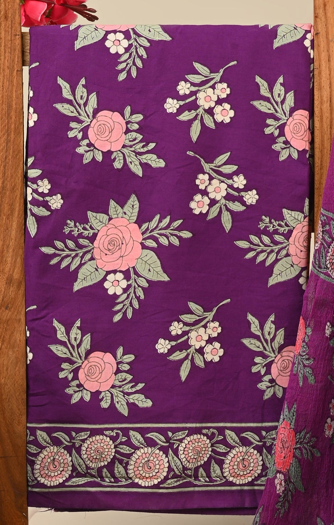 CHIFFON DUPATTA COTTON SUIT