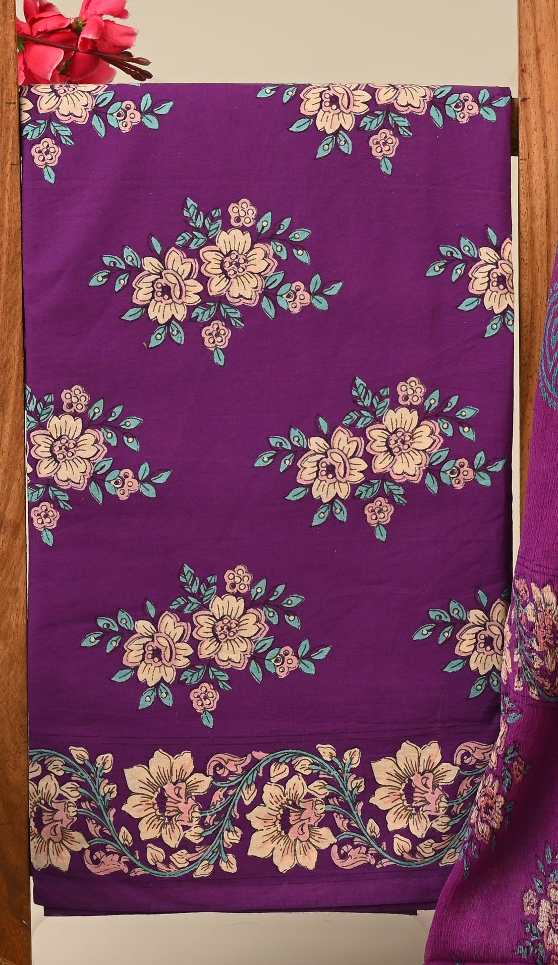 CHIFFON DUPATTA COTTON SUIT
