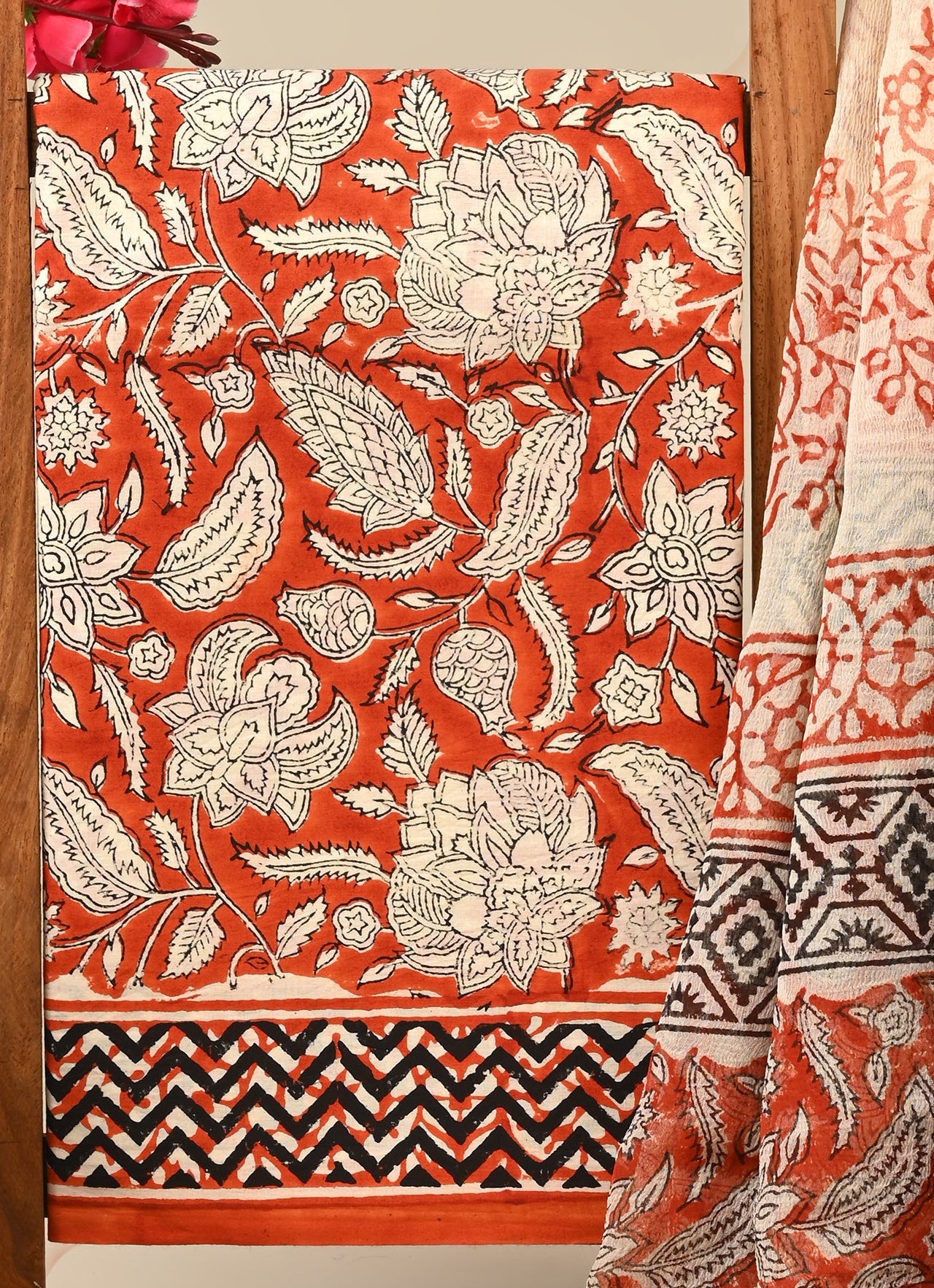 CHIFFON DUPATTA COTTON SUIT