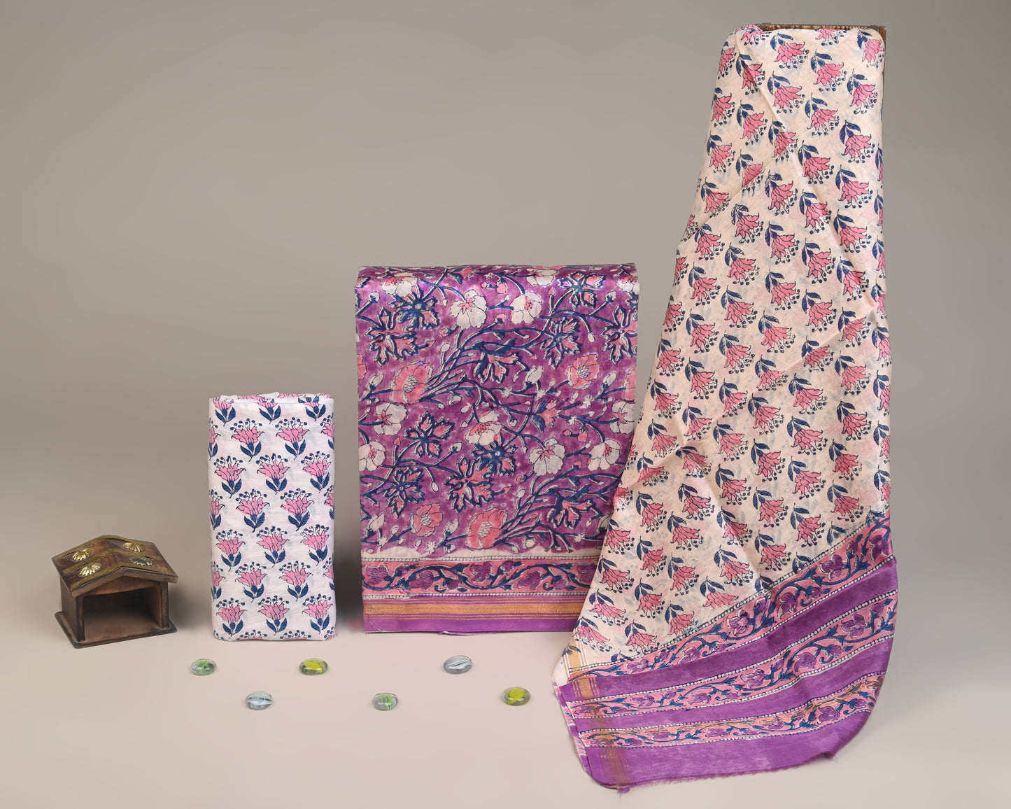Chanderi Silk Suit Set