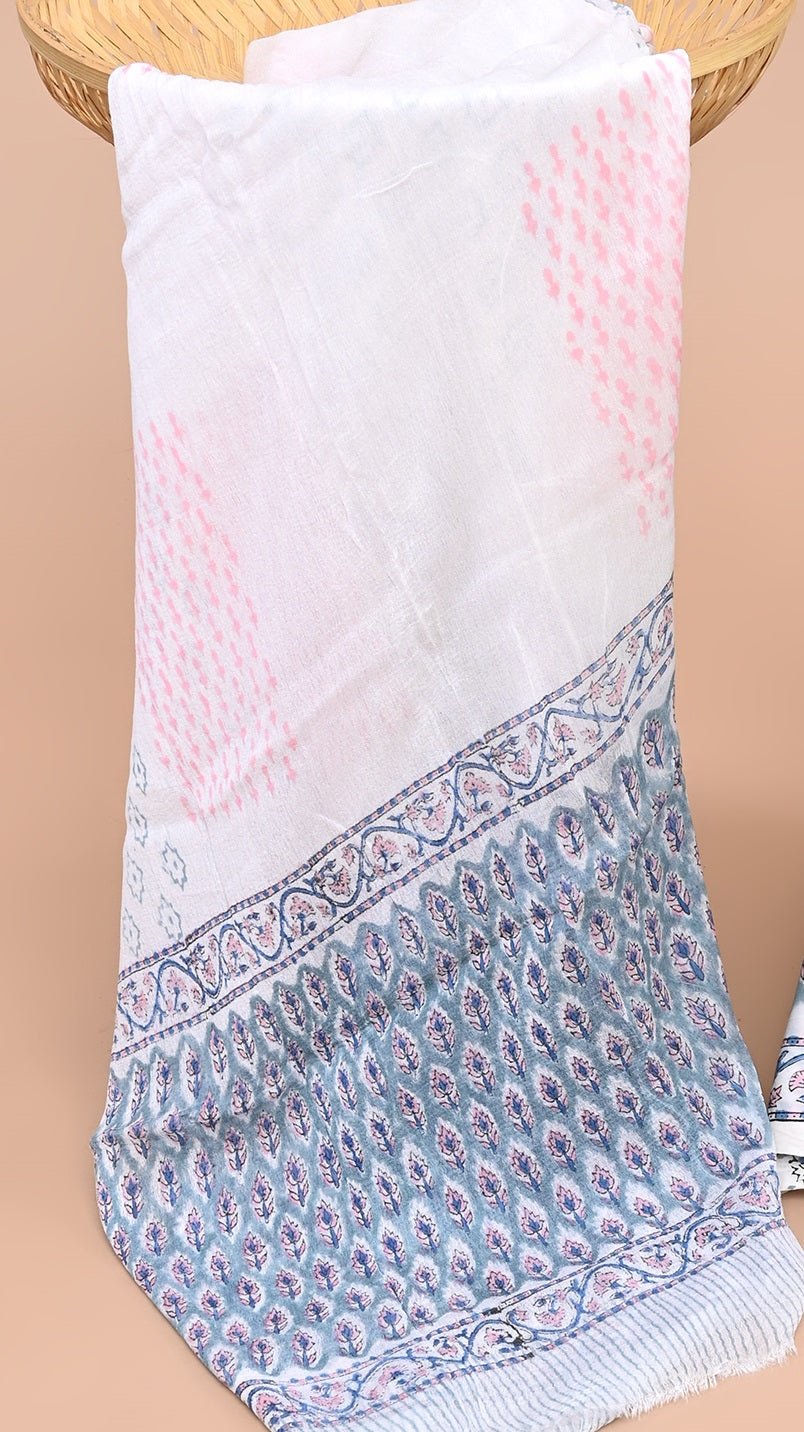 CHIFFON DUPATTA COTTON SUIT