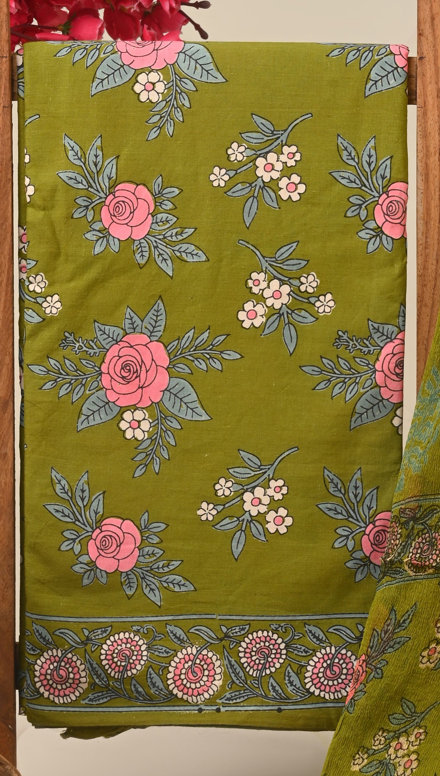 CHIFFON DUPATTA COTTON SUIT
