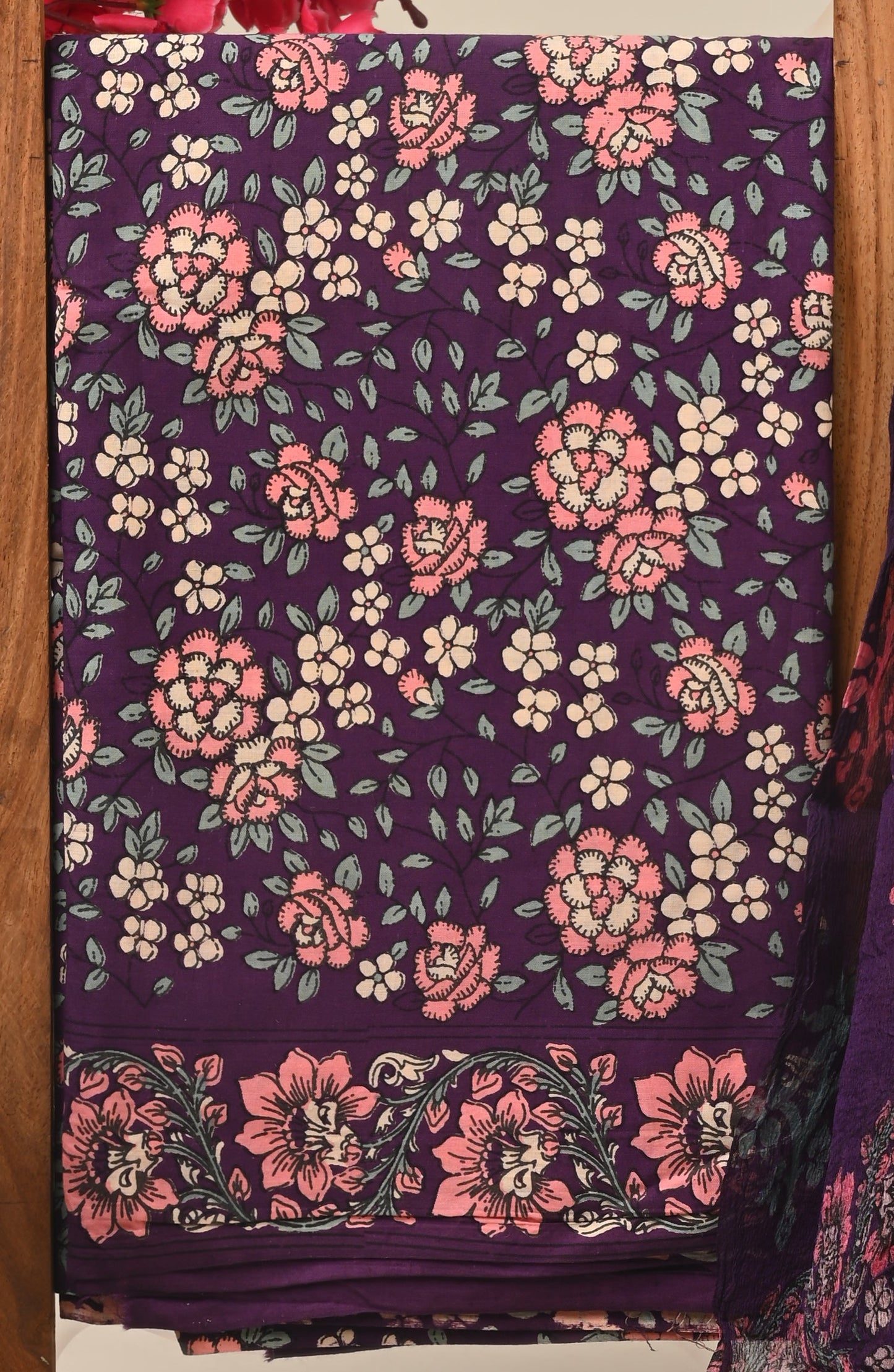 CHIFFON DUPATTA COTTON SUIT