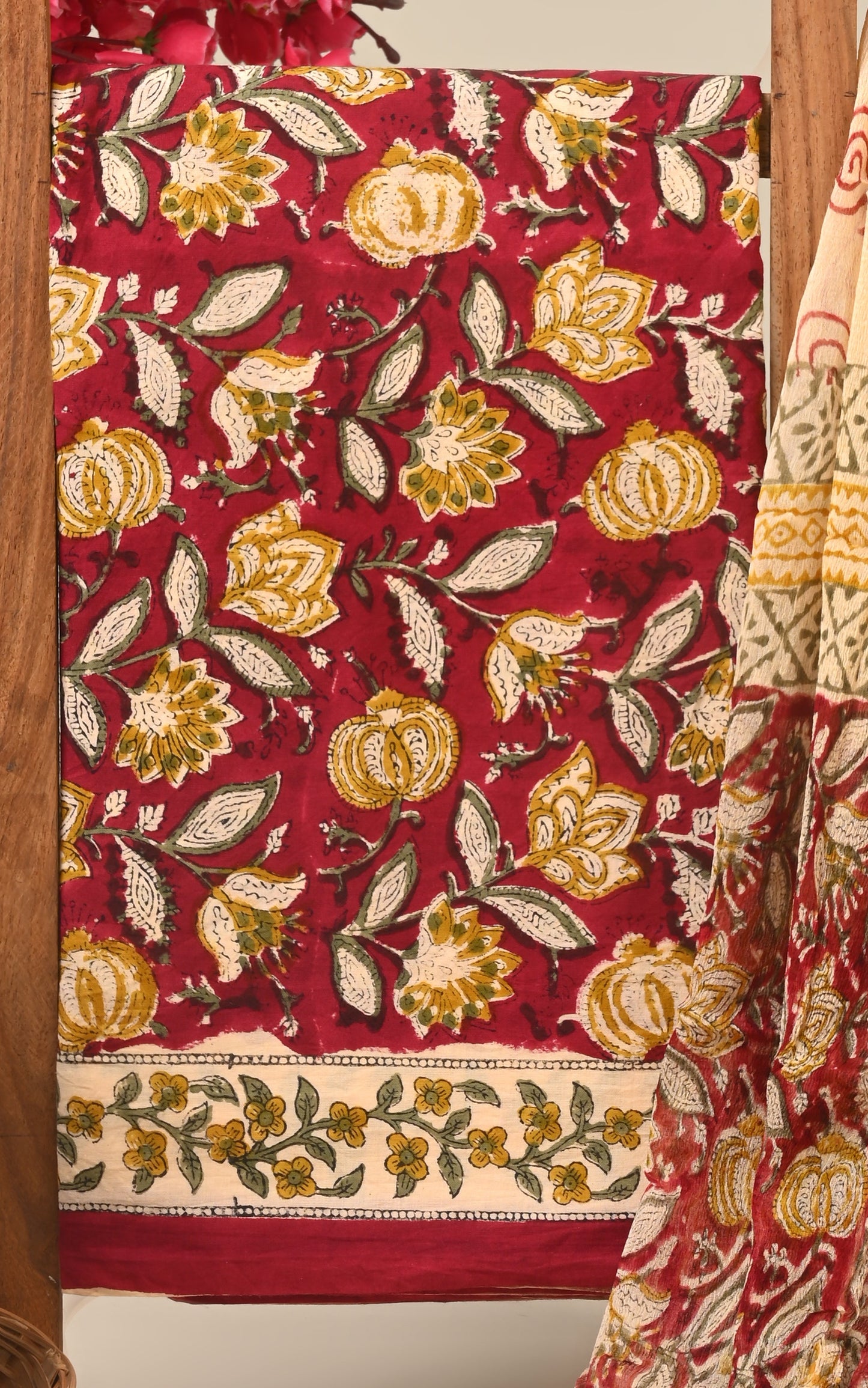 CHIFFON DUPATTA COTTON SUIT