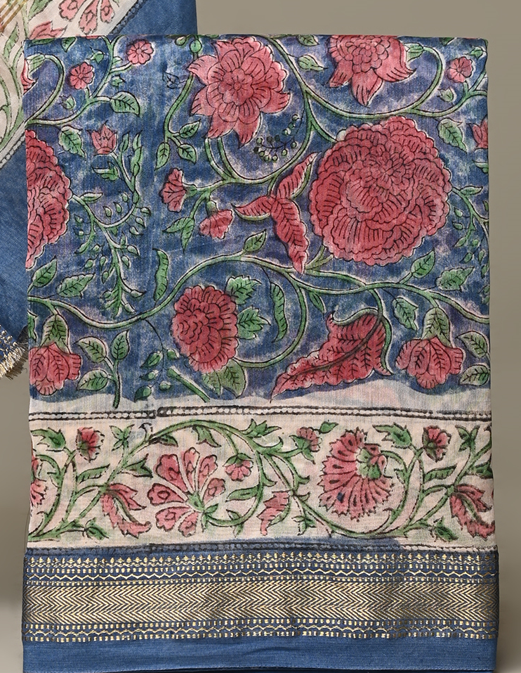 Maheshwari Silk Suit Set