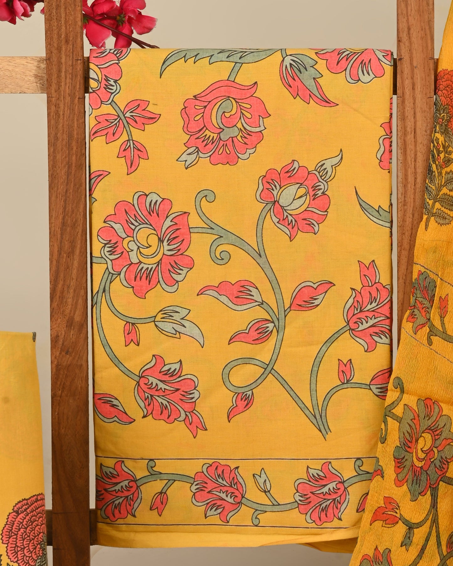CHIFFON DUPATTA COTTON SUIT