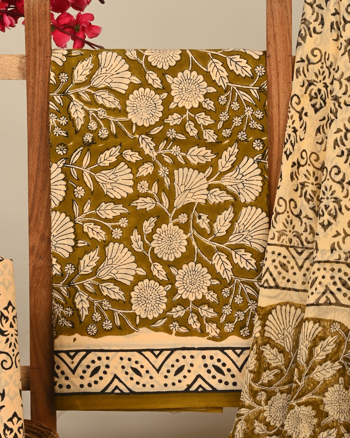 CHIFFON DUPATTA COTTON SUIT