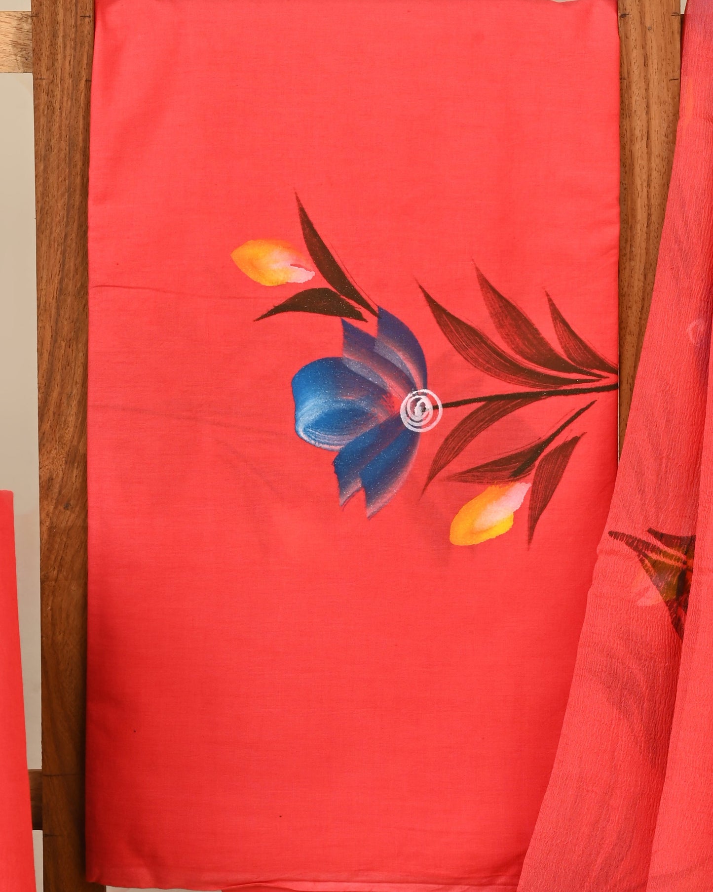 CHIFFON DUPATTA COTTON SUIT