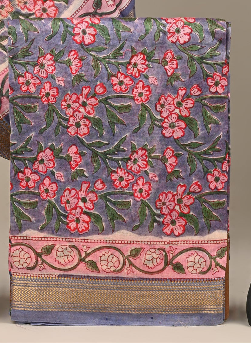 Maheshwari Silk Suit Set