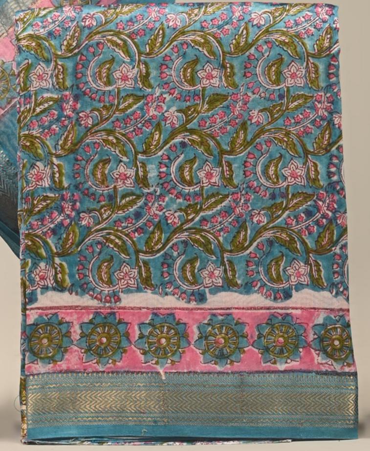 Maheshwari Silk Suit Set
