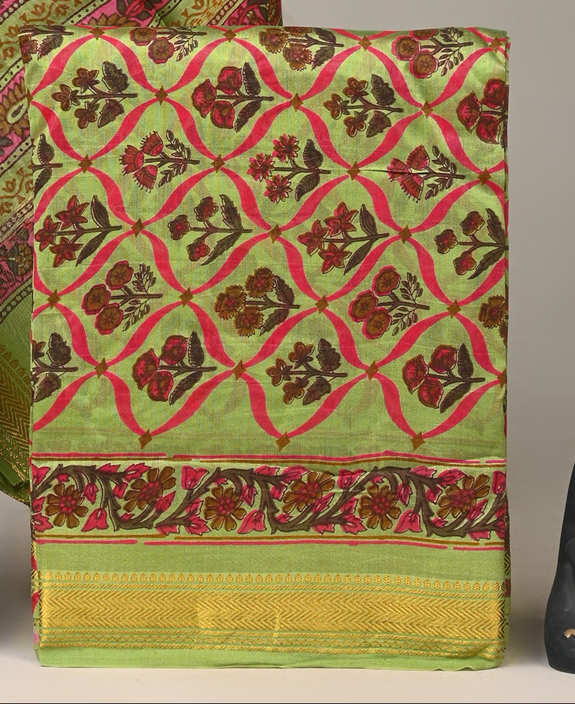 Maheshwari Silk Suit Set