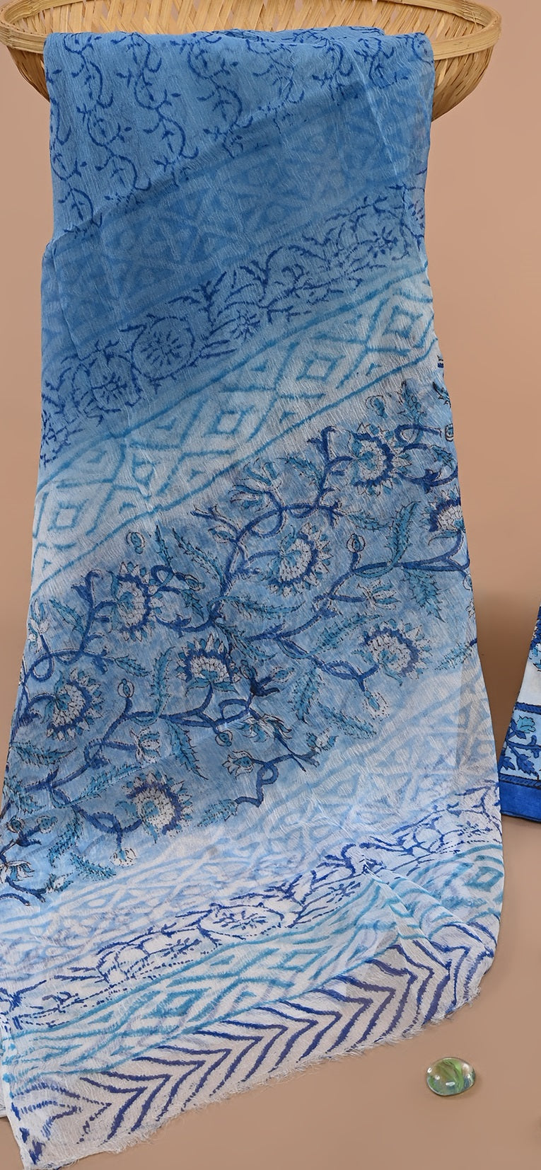 CHIFFON DUPATTA COTTON SUIT