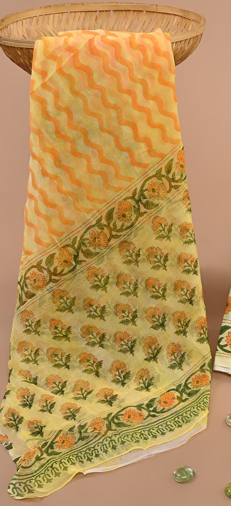 CHIFFON DUPATTA COTTON SUIT