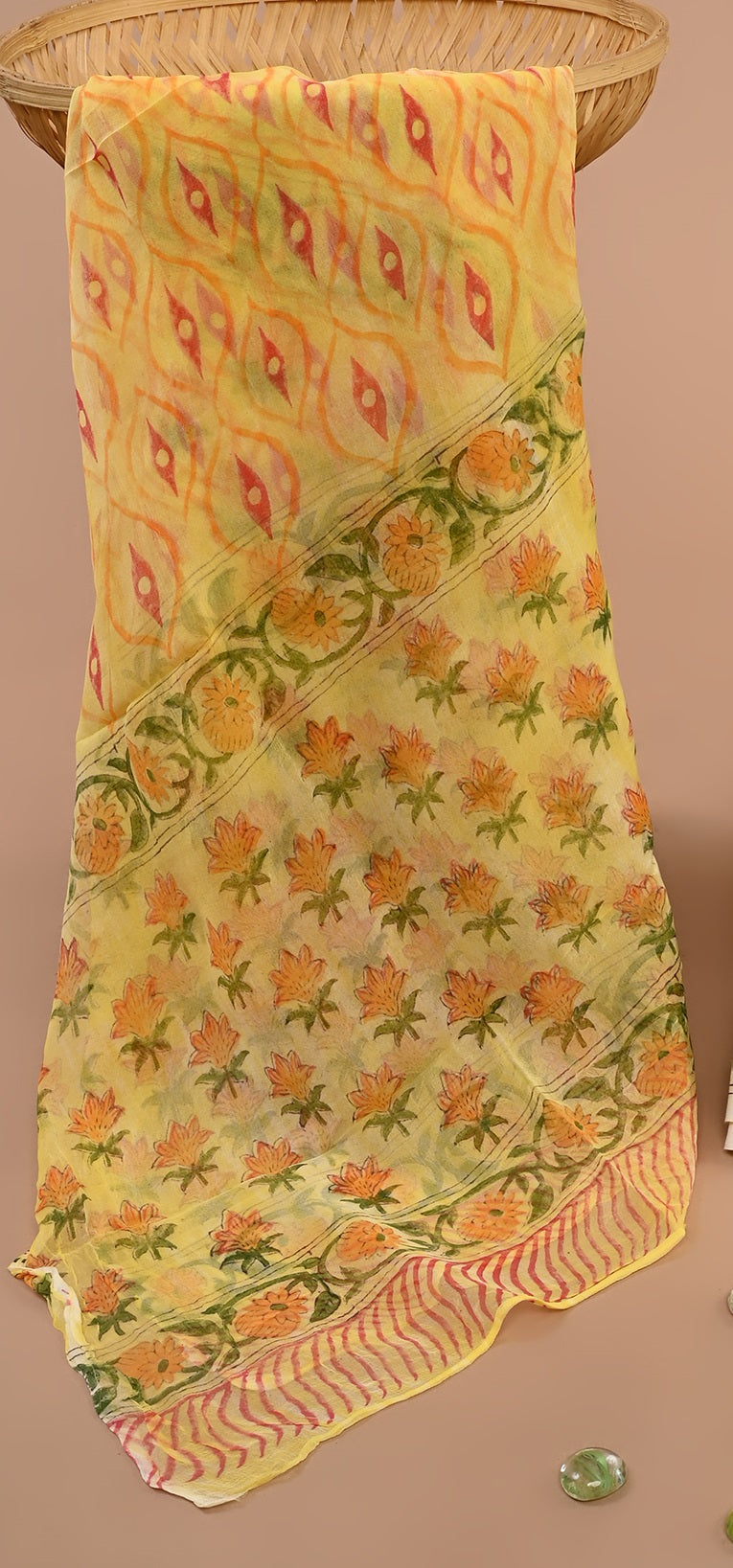 CHIFFON DUPATTA COTTON SUIT